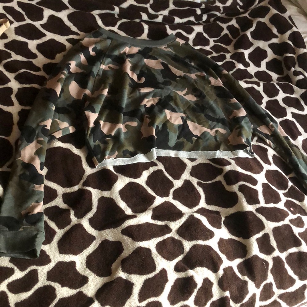 cropped sweatshirt